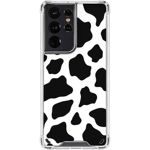 Cow Pattern Animal Print Galaxy S21 Ultra 5G Clear Case