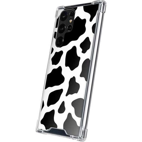 Cow Pattern Animal Print Galaxy S22 Ultra Clear Case