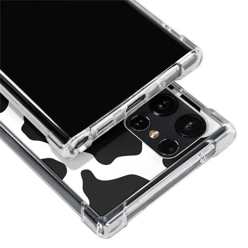 Cow Pattern Animal Print Galaxy S22 Ultra Clear Case
