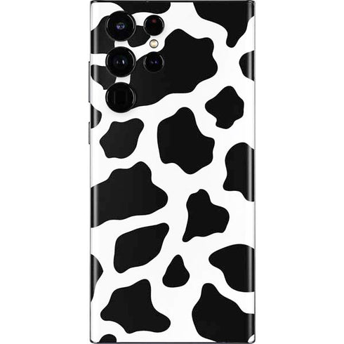 Cow Pattern Animal Print Galaxy S22 Ultra Skin