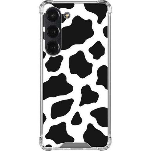 Cow Pattern Animal Print Galaxy S23 Clear Case