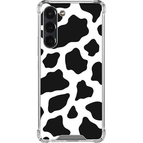 Cow Pattern Animal Print Galaxy S23 Plus Clear Case
