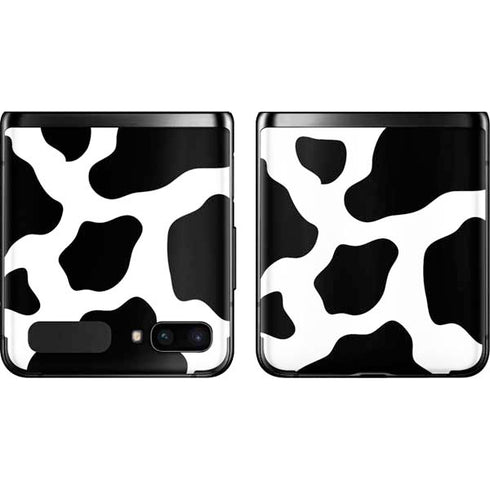Cow Pattern Animal Print Galaxy Z Flip Skin
