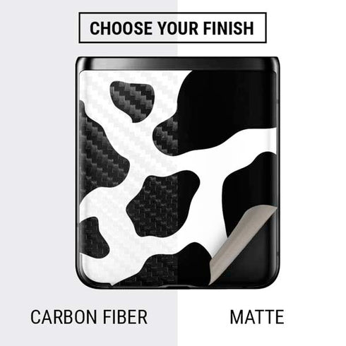 Cow Pattern Animal Print Galaxy Z Flip Skin