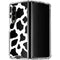 Cow Pattern Animal Print Galaxy Z Fold4 5G Clear Case