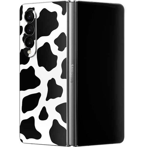 Cow Pattern Animal Print Galaxy Z Fold4 5G Skin