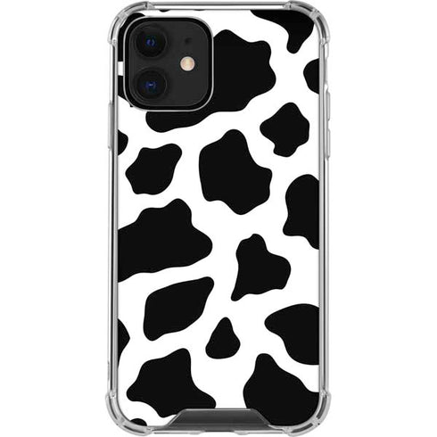 Cow Pattern Animal Print iPhone 12 Clear Case