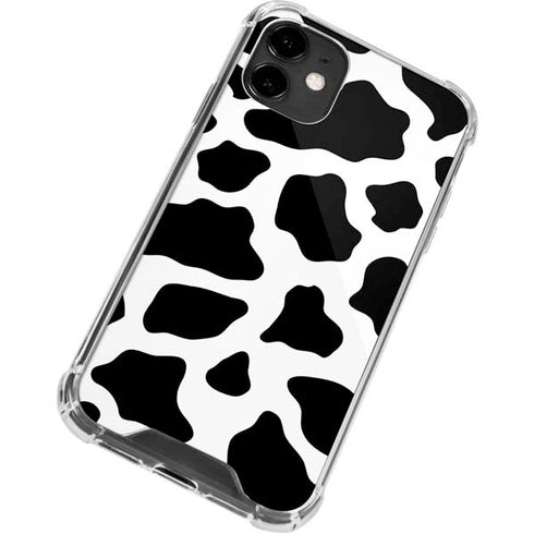 Cow Pattern Animal Print iPhone 12 Clear Case