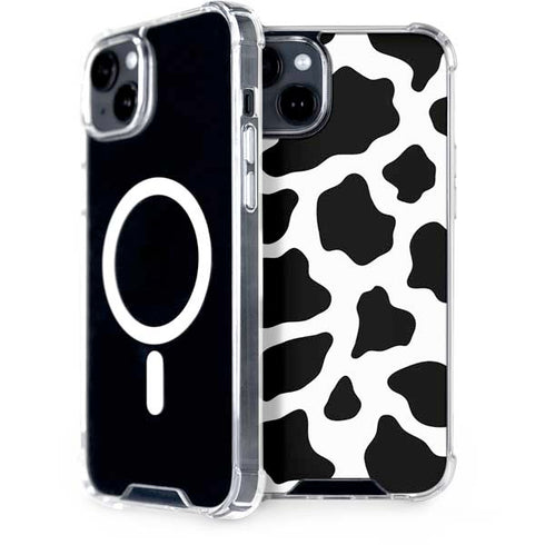 Cow Print iPhone 15 Plus MagSafe Case