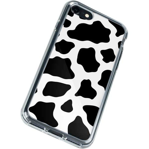 Cow Pattern Animal Print iPhone SE (2nd & 3rd Gen) Clear Case