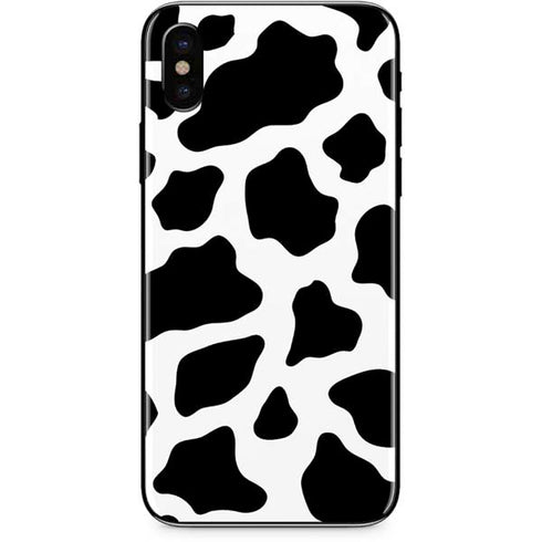 Cow Pattern Animal Print iPhone X Skin