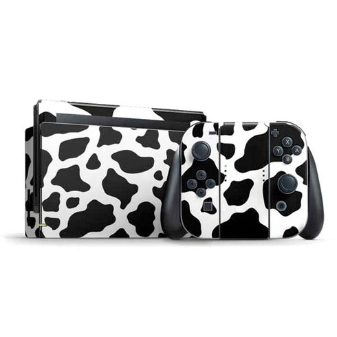 Cow Pattern Animal Print Nintendo Switch Bundle Skin