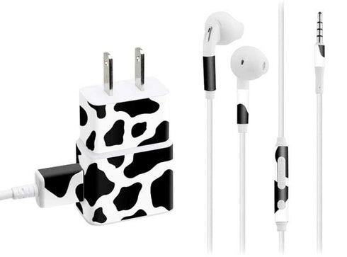 Cow Pattern Animal Print Phone Charger Skin