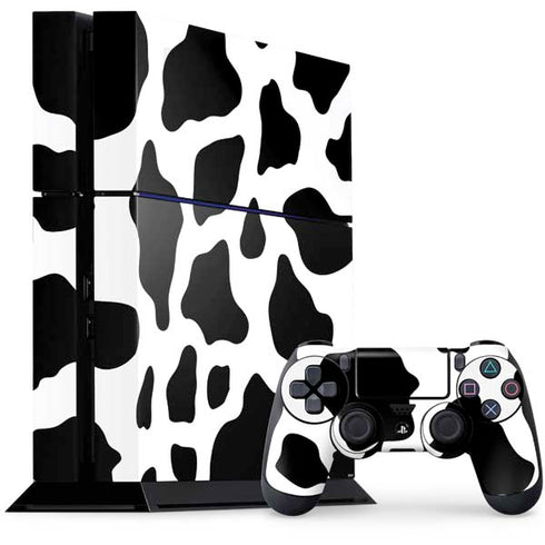 Cow Pattern Animal Print PS4 Console and Controller Bundle Skin