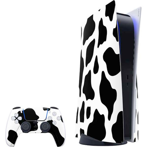 Cow Pattern Animal Print PS5 Bundle Skin