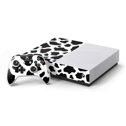 Cow Pattern Animal Print Xbox One S All-Digital Edition Bundle Skin