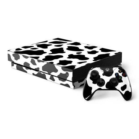 Cow Pattern Animal Print Xbox One X Bundle Skin