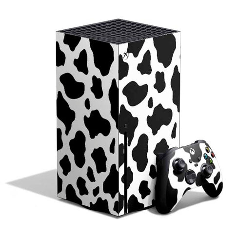 Cow Pattern Animal Print Xbox Series X Bundle Skin