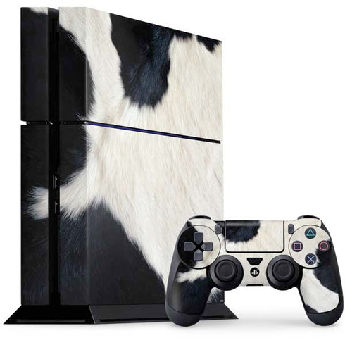 Cow Animal Print PS4 Console and Controller Bundle Skin