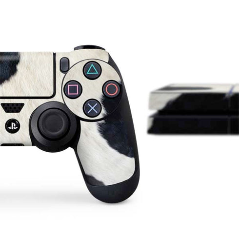 Cow Animal Print PS4 Console and Controller Bundle Skin