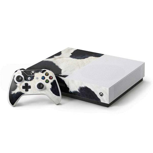 Cow Animal Print Xbox One S Console and Controller Bundle Skin