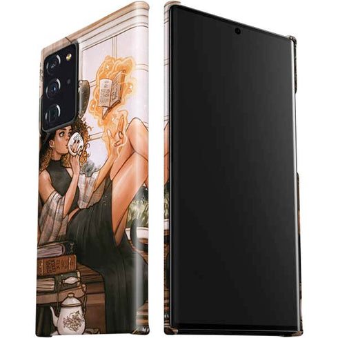 Cozy Autumn Library Witch with Cat and Coffee by Ivy Dolamore Galaxy Note20 Ultra 5G Lite Case