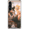 Cozy Autumn Library Witch with Cat and Coffee by Ivy Dolamore Galaxy S23 Clear Case