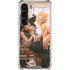 Cozy Autumn Library Witch with Cat and Coffee by Ivy Dolamore Galaxy S23 Clear Case