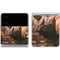 Cozy Autumn Library Witch with Cat and Coffee by Ivy Dolamore Galaxy Z Flip4 5G Skin