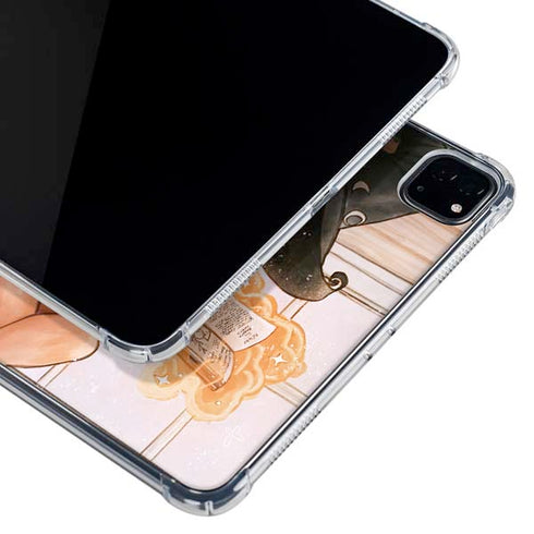 Cozy Autumn Library Witch with Cat and Coffee by Ivy Dolamore iPad Pro 12.9in (2020) Clear Case