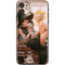 Cozy Autumn Library Witch with Cat and Coffee by Ivy Dolamore iPhone 11 Skin