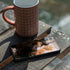 Cozy Autumn Library Witch with Cat and Coffee by Ivy Dolamore iPhone 11 Skin