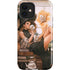 Cozy Autumn Library Witch with Cat and Coffee by Ivy Dolamore iPhone 12 Impact Case
