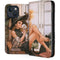 Cozy Autumn Library Witch with Cat and Coffee by Ivy Dolamore iPhone 15 Plus Folio Case