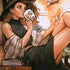 Cozy Autumn Library Witch with Cat and Coffee by Ivy Dolamore iPhone XR Skin