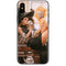 Cozy Autumn Library Witch with Cat and Coffee by Ivy Dolamore iPhone XS Skin