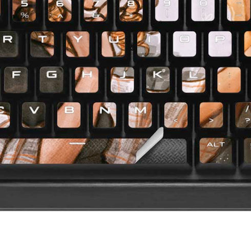 Cozy Autumn Library Witch with Cat and Coffee by Ivy Dolamore K95 RGB PLATINUM Mechanical Gaming Keyboard Skin