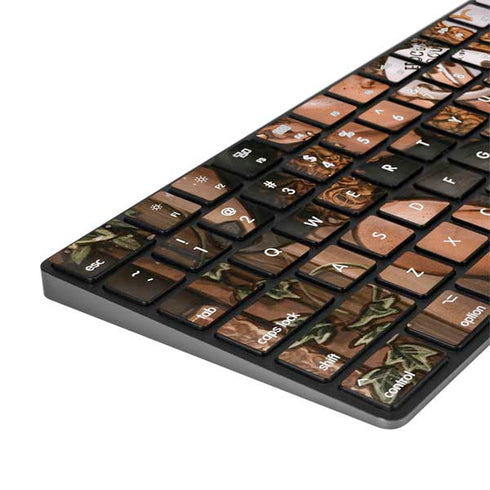 Cozy Autumn Library Witch with Cat and Coffee by Ivy Dolamore Magic Keyboard with Numeric Keypad Skin