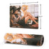 Cozy Autumn Library Witch with Cat and Coffee by Ivy Dolamore Gaming Mouse Pad