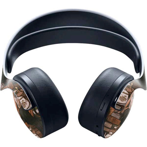 Cozy Autumn Library Witch with Cat and Coffee by Ivy Dolamore PULSE 3D Wireless Headset for PS5 Skin