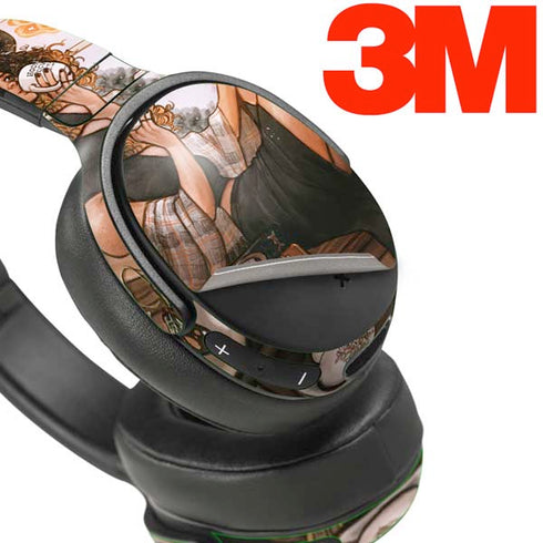 Cozy Autumn Library Witch with Cat and Coffee by Ivy Dolamore Skullcandy Venue Skin