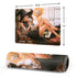Cozy Autumn Library Witch with Cat and Coffee by Ivy Dolamore Gaming Mouse Pad