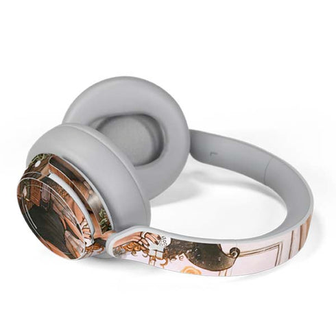 Cozy Autumn Library Witch with Cat and Coffee by Ivy Dolamore Surface Headphones Skin