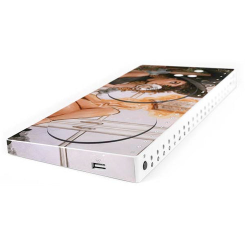Cozy Autumn Library Witch with Cat and Coffee by Ivy Dolamore Xbox Adaptive Controller Skin