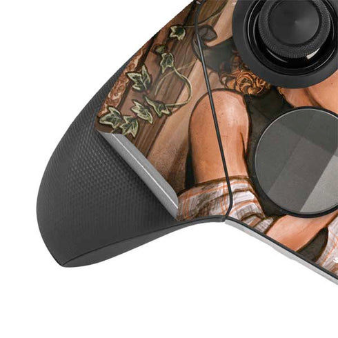 Cozy Autumn Library Witch with Cat and Coffee by Ivy Dolamore Xbox Elite Wireless Controller Series 2 Skin