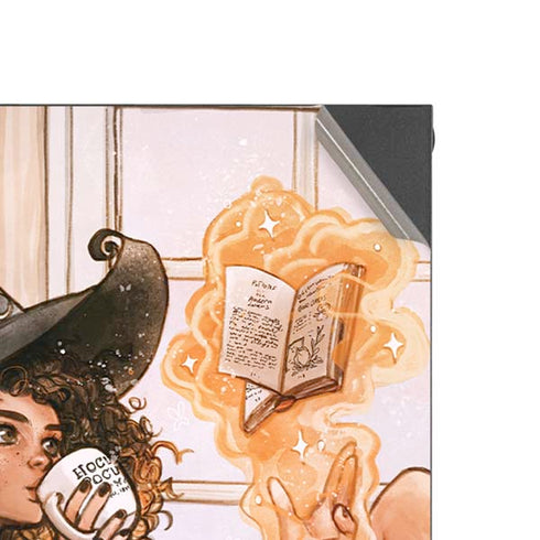 Cozy Autumn Library Witch with Cat and Coffee by Ivy Dolamore Xbox Series X Console Skin