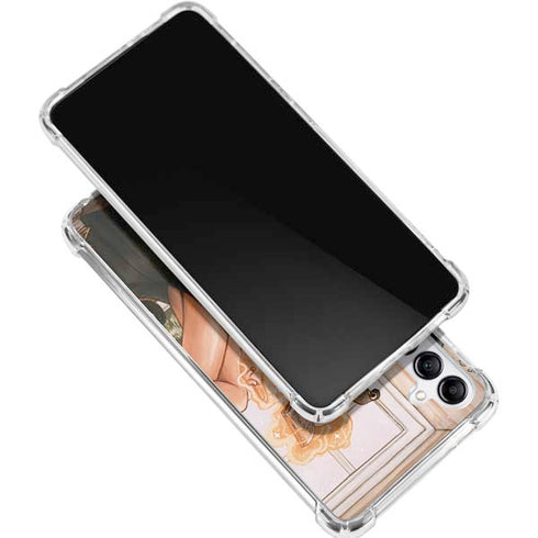 Cozy Autumn Library Witch with Cat and Coffee by Ivy Dolamore Galaxy A15 5G Clear Case