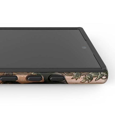 Cozy Autumn Library Witch with Cat and Coffee by Ivy Dolamore Galaxy S24 Ultra Impact Case