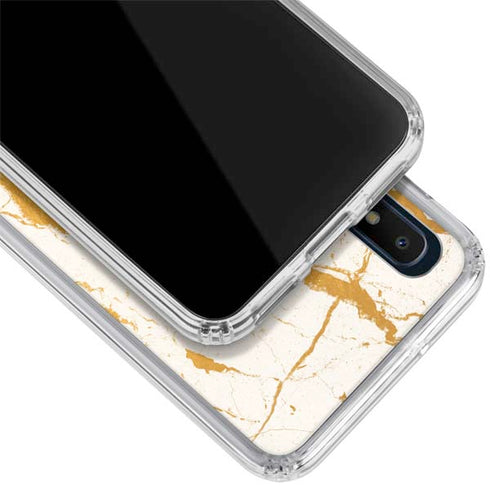 Cracked Marble Galaxy A10e Clear Case