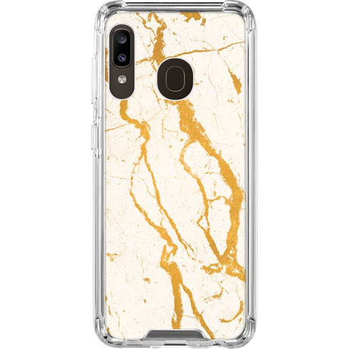Cracked Marble Galaxy A30 Clear Case